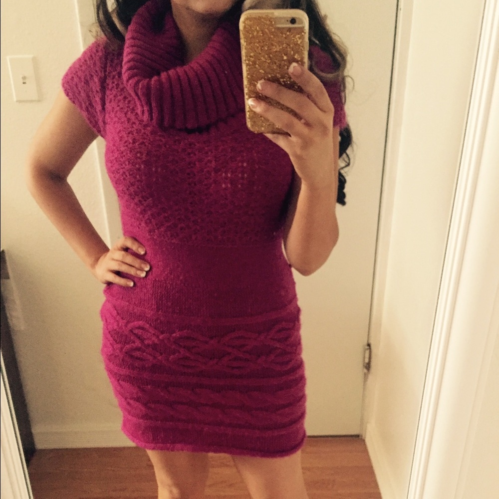COPY - Fuchsia sweater dress (sweater)
